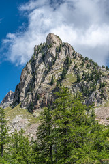 Paysage alpin dans le parc du Mercantour