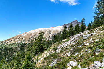 Paysage alpin dans le parc du Mercantour