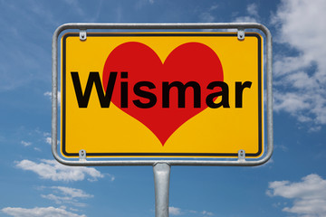 Ortstafel Wismar
