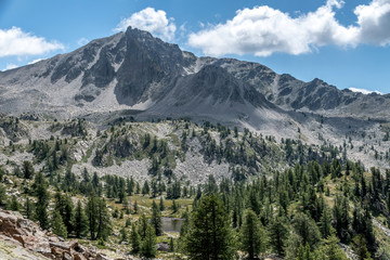 Paysage alpin dans le parc du Mercantour