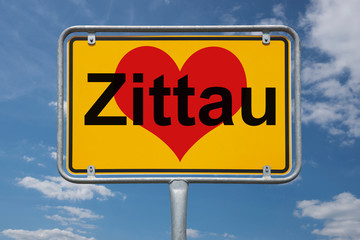 Ortstafel Zittau