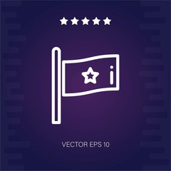 flag vector icon modern illustration