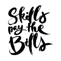 Hand drwan grunge lettering isolated artwork. Stamp for t-shirt graphics, print, poster, banner, flyer, tags, postcard