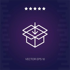 box vector icon modern illustration