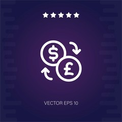 currency vector icon modern illustration