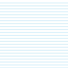 School notebook texture blank sheet. Vector paper exercise book in a line. Ruled notebook sheet