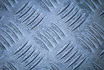 Textur einer Metallplatte, Eines Riffelbleches.
