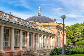 North outbuilding with colonnade in Vorontsovsky Park
