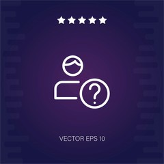 unknown vector icon modern illustration