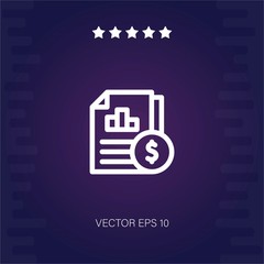 financial statement vector icon modern illustration