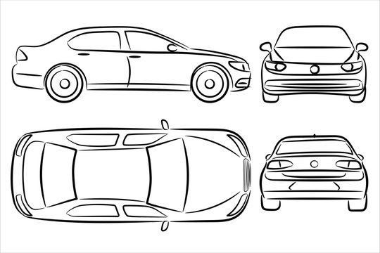 ArtStation - Car Side Sketch Practice