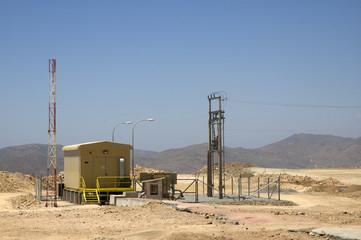Instalaciones para la gran minería del cobre plantas de extracción de concentrado de cobre  Minera Maria Ines De Andacollo Coquimbo Chile Sudamerica