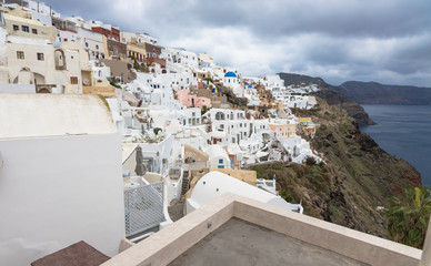 The picturesque village of Oia, Santorini, Greece