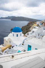 The picturesque village of Oia, Santorini, Greece