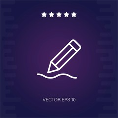 pencil vector icon modern illustration