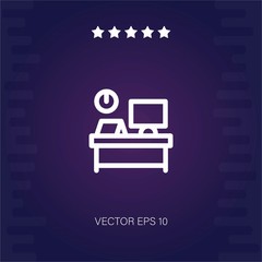 workspace vector icon modern illustration