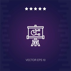 presentation vector icon modern illustration