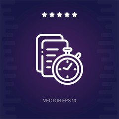 deadline vector icon modern illustration