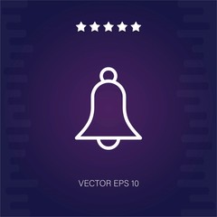 bell vector icon modern illustration