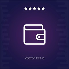 wallet vector icon modern illustration