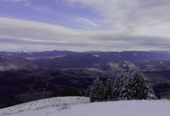 winter mountain landscape