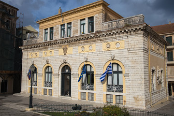 Fototapeta na wymiar View of Corfu Town Hall, Corfu Town, Corfu, Greece