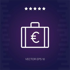 briefcase vector icon modern illustration