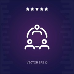 group vector icon modern illustration
