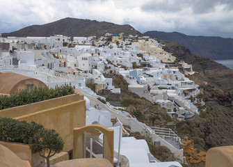 The picturesque village of Oia, Santorini, Greece