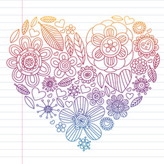 Flowers vector pattern. Background for wedding design, coloring page, book.