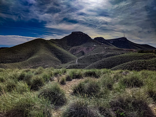 Spanish mountain landscape, on a sunny day 