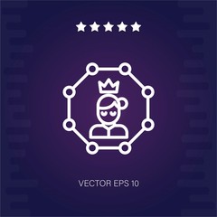 boss vector icon modern illustration