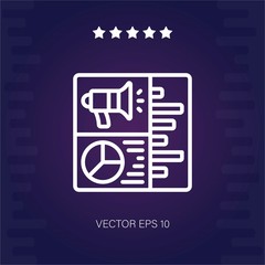 analytics vector icon modern illustration