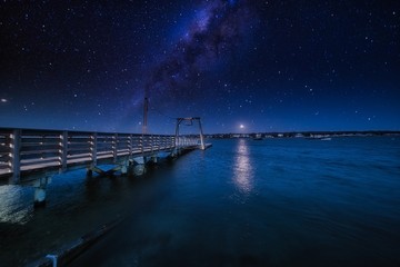 Starry night over West Island Massachusetts
