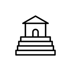 Building architecture icon. Simple line, outline vector elements of architecture icons for ui and ux, website or mobile application