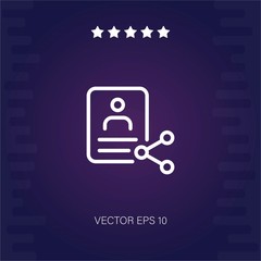 share vector icon modern illustration