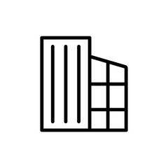 Building architecture icon. Simple line, outline vector elements of architecture icons for ui and ux, website or mobile application