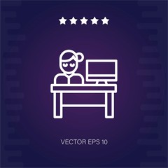 office vector icon modern illustration