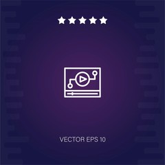 video player vector icon