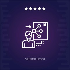 share vector icon modern illustration