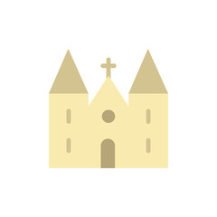 Church building architecture icon. Simple color vector elements of architecture icons for ui and ux, website or mobile application