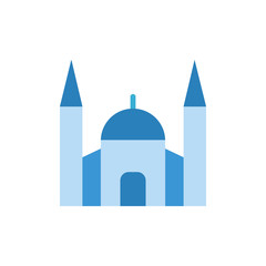 Mosque architecture building icon. Simple color vector elements of architecture icons for ui and ux, website or mobile application