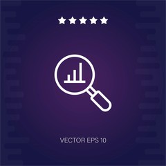 bar chart vector icon modern illustration