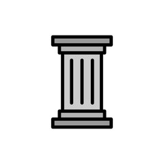 Column architecture icon. Simple color with outline vector elements of architecture icons for ui and ux, website or mobile application