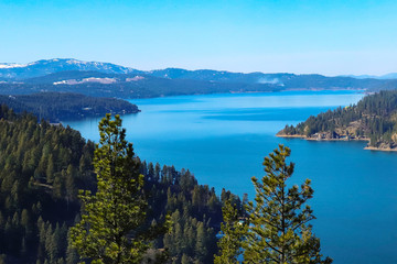 View of Wolf Lodge Bay, Coeur D'Alene, Idaho © Nicole