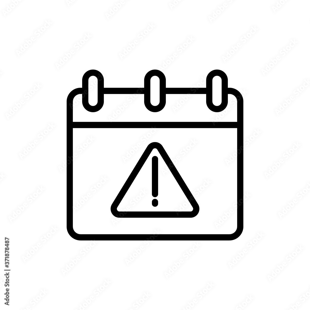 Poster calendar sign icon. simple line, outline vector elements of almanac icons for ui and ux, website or 