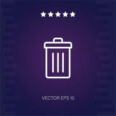 delete vector icon modern illustration