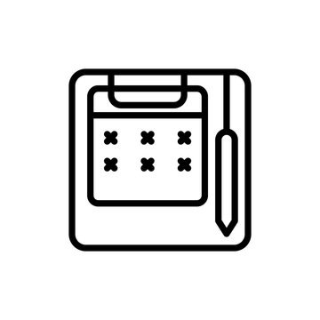 recommend clip art: Calendar pencil icon. Simple line, outline vector elements of almanac icons for ui and ux, website or mobile application