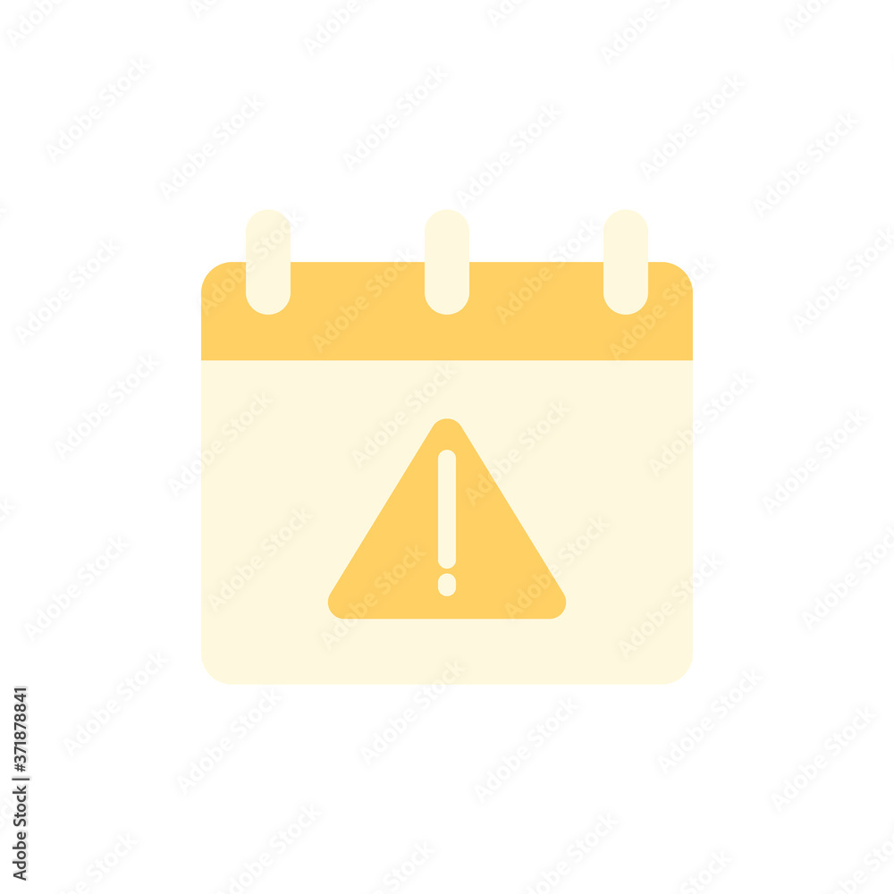 Poster calendar sign icon. simple color vector elements of almanac icons for ui and ux, website or mobile a