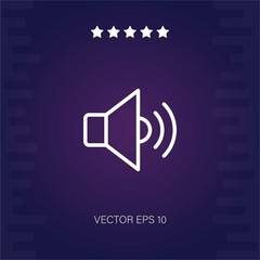speaker vector icon modern illustration